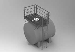 Горизонтальный резервуар РГС 15 м³