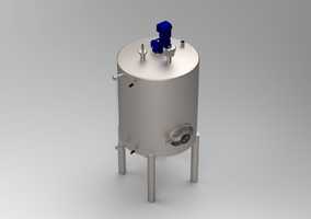 Вертикальный резервуар для нефти и нефтепродуктов РВС 1 м³