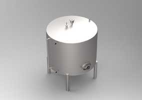 Вертикальный резервуар для нефти и нефтепродуктов РВС 5 м³