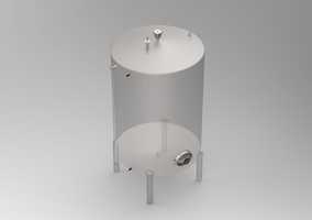 Вертикальный резервуар для нефти и нефтепродуктов РВС 7 м³