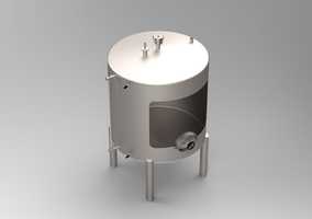 Вертикальный резервуар для воды РВС 3 м³